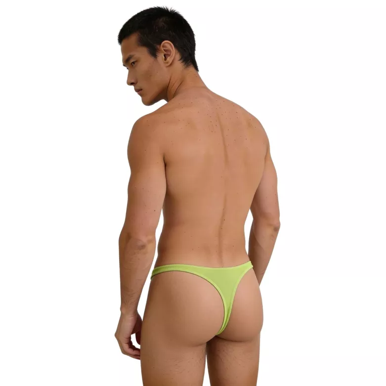 G thong mood lime green from back