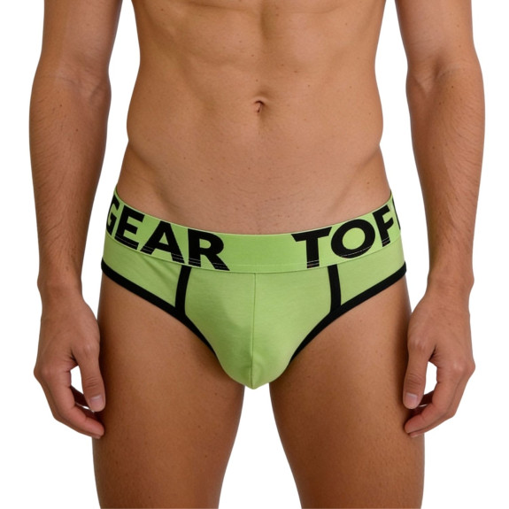 Brief mood lime green zoom from front