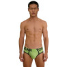 Brief mood lime green from front