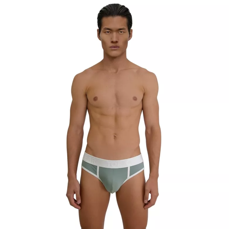 Slip mood menthe glacée de face