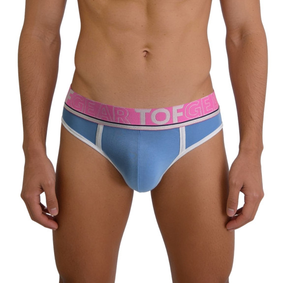 Brief mood baby blue zoom from front