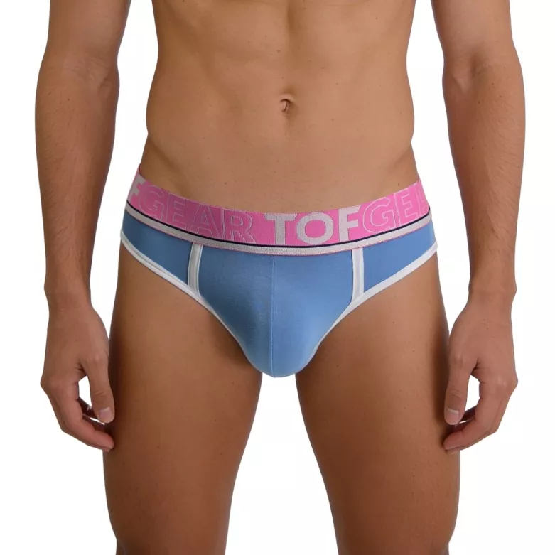 Brief mood baby blue zoom from front