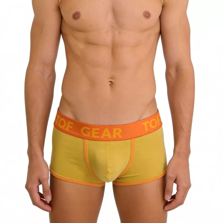 Boxer mood jaune zoomer de face