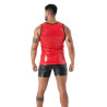 Men with a Tank Top Latex Second Skin Red