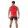 Men with a Tank Top Latex Second Skin Red