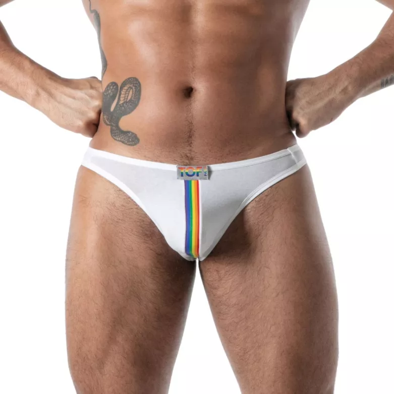 Thong Pride Joyful White