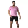 Colorful V T-shirt Pink