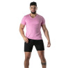 T-Shirt Coloré à Col V Rose - T-shirts homme tendance | TOF Paris