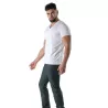 Colorful V T-shirt White