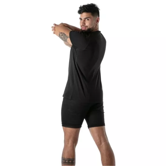 T-Shirt Coloré à Col V Noir - T-shirts Homme élégants | TOF Paris