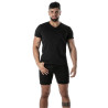 Colorful V-Neck T-Shirt in Black - Men's Casual & Streetwear | TOF Paris