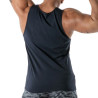 Navy Blue Camo Tank Top - Men's Casual Wear | TOF Paris
