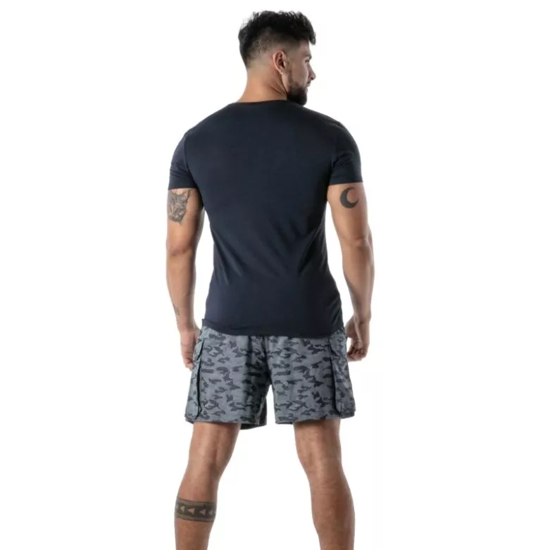 Navy Blue Polo T-Shirt - Men's Casual & French Craftsmanship | TOF Paris