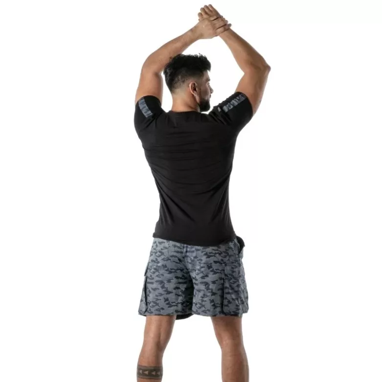 Black Camo T-Shirt - Men's Casual Fashion & Streetwear | TOF Paris