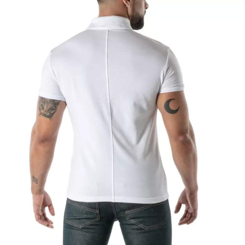 Polo coton doux blanc - Men's Casual Polo Shirt | TOF Paris