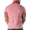Red Striped Polo - Men's Casual Polo Shirt | TOF Paris
