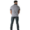 Polo à rayures Noir - Polo homme élégant en coton stretch | TOF Paris