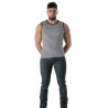 Black Striped Tank Top - Men's Casual Fashion | TOF Paris
