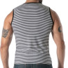 Black Striped Tank Top - Men's Casual Fashion | TOF Paris