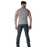 Debardeur À Rayures Noir - Men's Casual Tank Top | TOF Paris