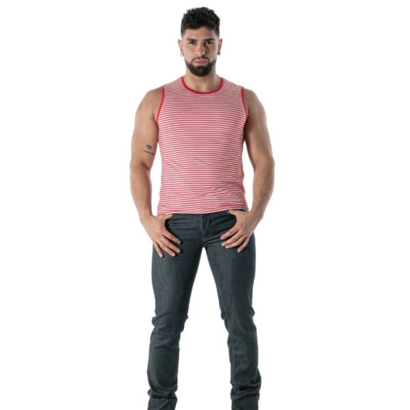 Sailor Stripe Tank Top Red