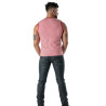Débardeur À Rayures Rouge - Men's Casual Tank Top | TOF Paris