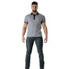 Navy Blue Striped Polo - Men's Casual & Polo Shirts | TOF Paris