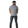 Black striped polo - Men's casual luxury polo shirt | TOF Paris