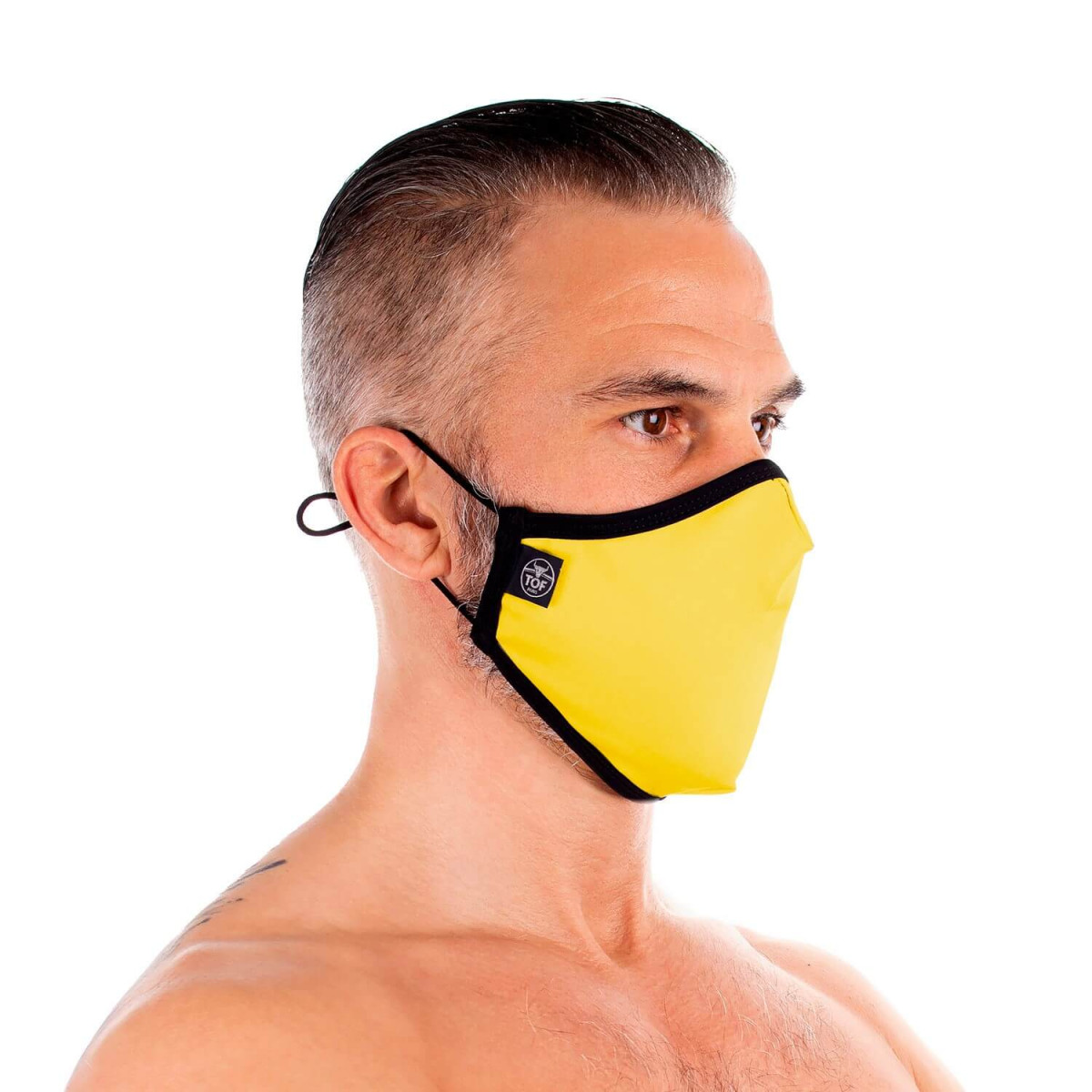 Download Fashion Washable Seamless Mask Yellow Tof Paris Com PSD Mockup Templates