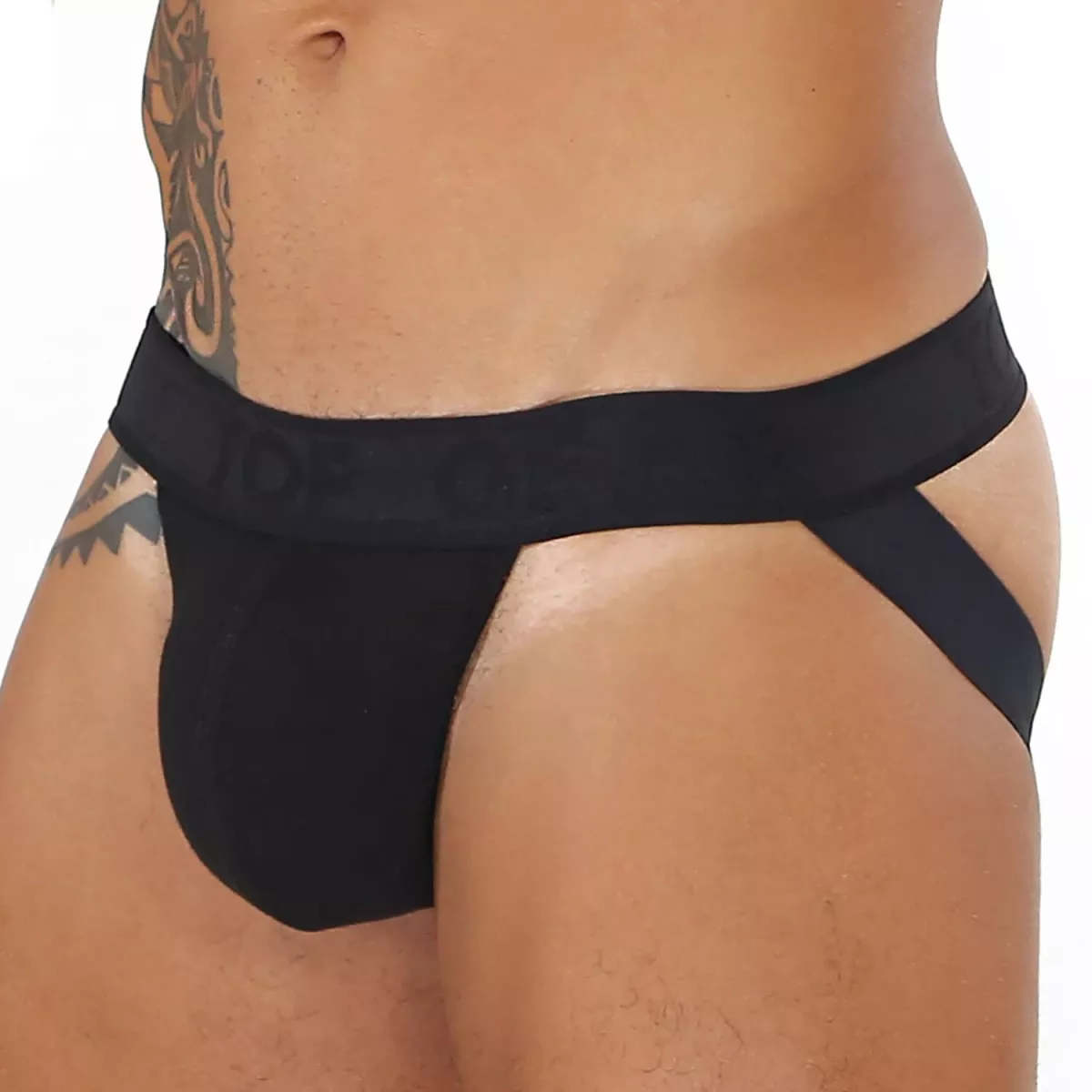 Umbro Men's Jock Strap Athletic Performance Underwear Cup Pocket Black