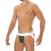 Alpha Jockstrap Khaki/White