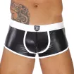 Fetish Bottomless Boxer Sexy Noir/Blanc