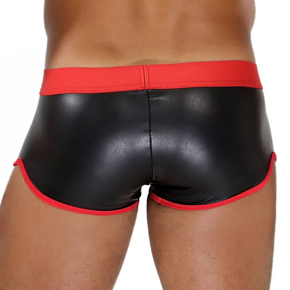 Fetish Boxer Sexy Noir/Rouge