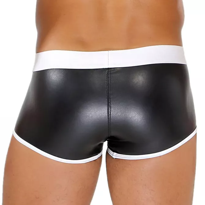 Fetish Boxer Sexy Noir/Blanc