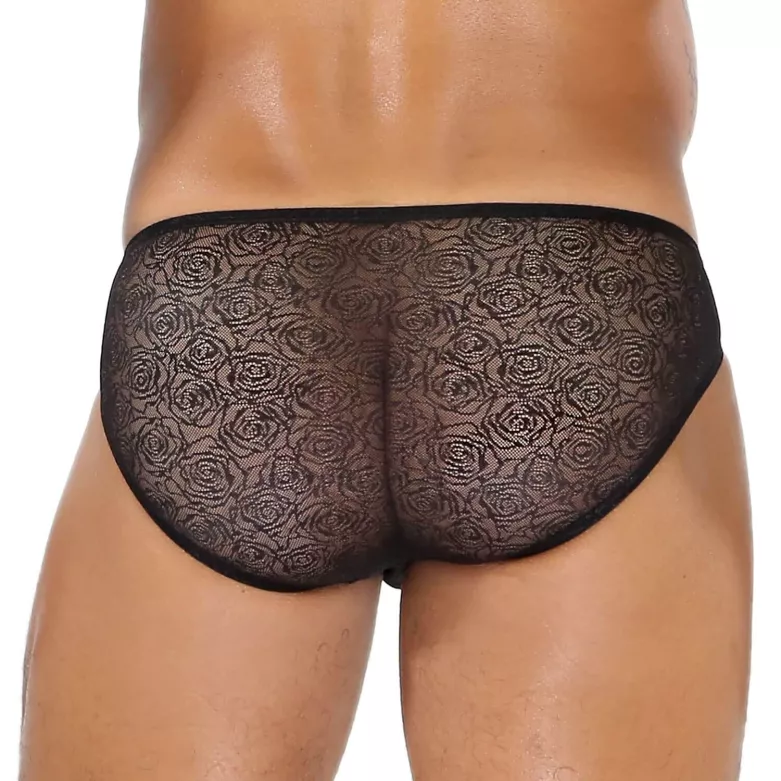 Bulge Lace Mini Slip Noir