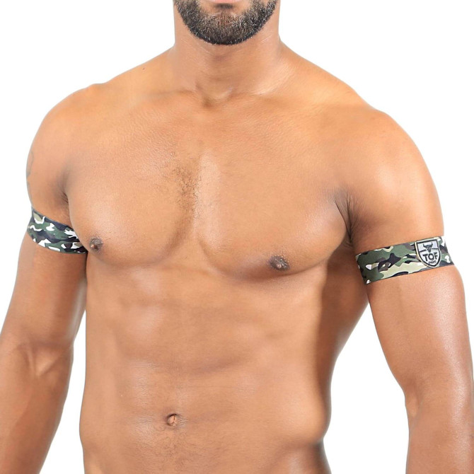 Brassards biceps Kaki Camouflage - TOF-PARIS.com