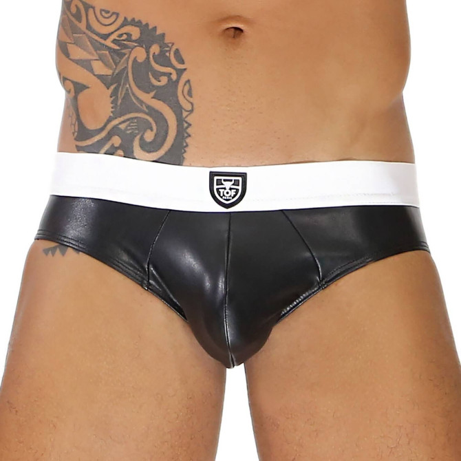 Fetish Brief Black and White