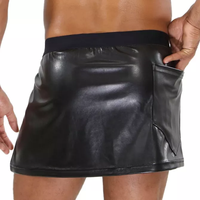 Fetish Mens skirt Black