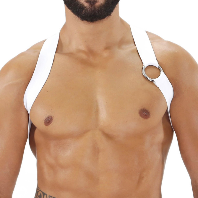 Party Boy Elastic Harness White