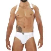Party Boy Elastic Harness White