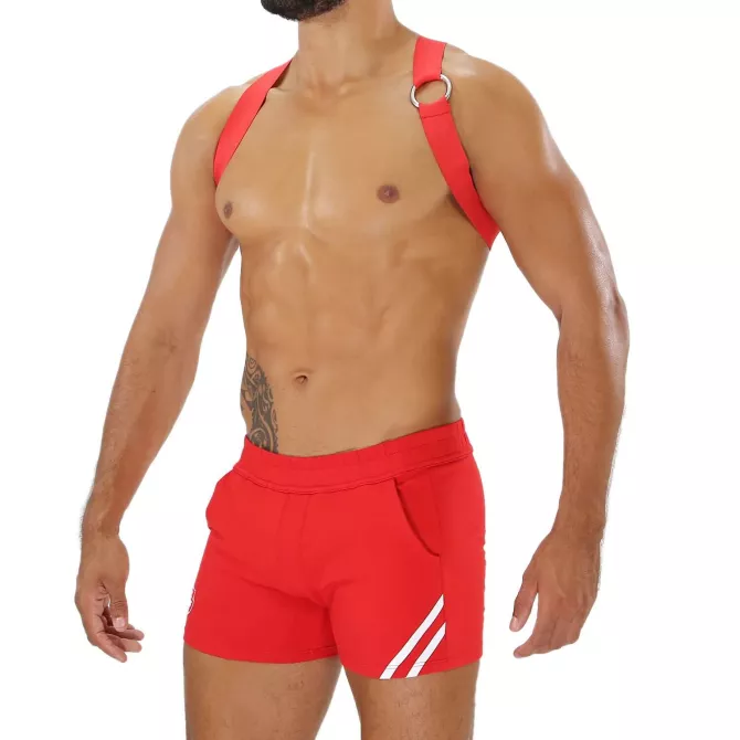 Harness - Red - Mens - Red Short - Sideways