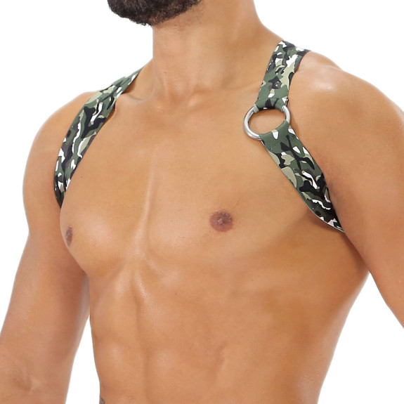 Party Boy Elastic Harness Khaki Camo