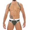 Party Boy Elastic Harness Khaki Camo