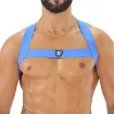Fetish Elastic Harness Blue