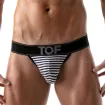 Stripes Push-up jockstraps navy-black