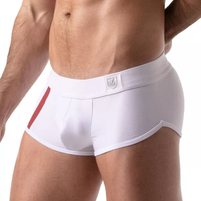 XL Push-up Swim Trunks White