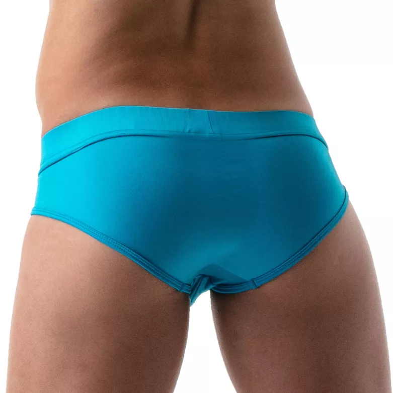 Slip de bain XL Push-up Turquoise