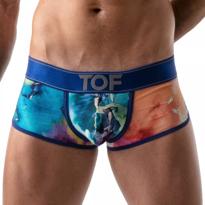 Boxer Sexy XL Push-up Tie Dye Bleu