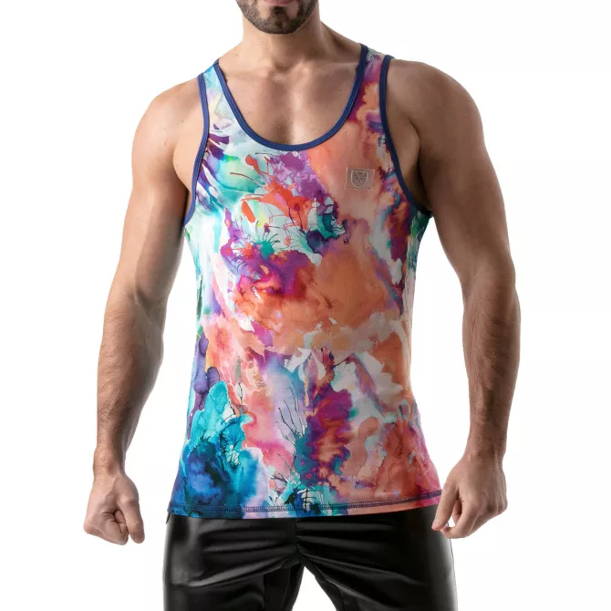 Débardeur Tie Dye Bleu