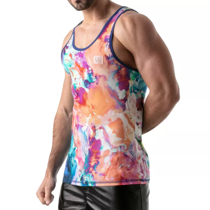 Débardeur Tie Dye Bleu